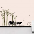 Carriage in the Forest Wall Sticker